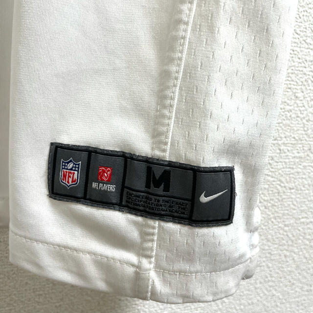 NIKE(ナイキ)の古着  ゲームシャツ ナイキ NFL 白 ホワイト ユニフォーム アメフト メンズのトップス(Tシャツ/カットソー(半袖/袖なし))の商品写真