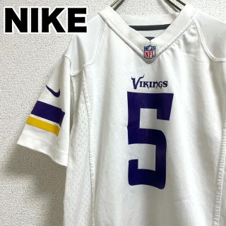 ナイキ(NIKE)の古着  ゲームシャツ ナイキ NFL 白 ホワイト ユニフォーム アメフト(Tシャツ/カットソー(半袖/袖なし))