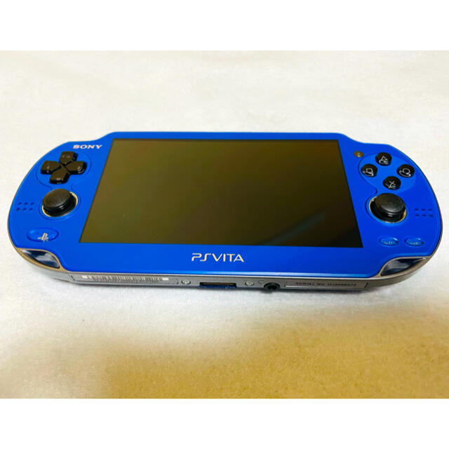 PlayStation Vita(プレイステーションヴィータ)の☆極美品 画面傷無し☆PSVita PCH-1000 ZA04 サファイアブルー エンタメ/ホビーのゲームソフト/ゲーム機本体(家庭用ゲーム機本体)の商品写真