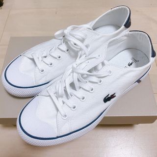 ラコステ(LACOSTE)のLACOSTE スニーカー ホワイト 22.5レディース(スニーカー)