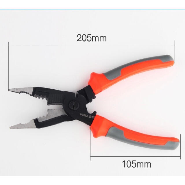多機能ペンチ ワイヤーストリッパー ニッパー カッター プライヤー ラジオペンチ スポーツ/アウトドアの自転車(工具/メンテナンス)の商品写真