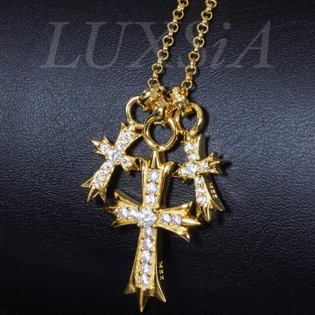 けできるよ 22K 925 クロムハーツ好き!の通販 by 即購入歓迎!LUXSiA ... 限定特価!22K GOLD plating ネックレス 925 スマイル