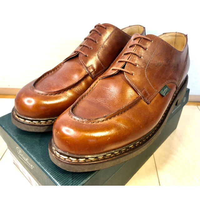 最大42%OFFクーポン パラブーツ シューズ メンズ ブラウン シンプル レザー 27.5cm Paraboot 710707-9.0