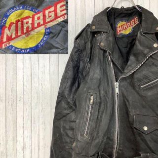 MIRAGE ミラージュ　ライダースジャケット　レザージャケット　革ジャン(ライダースジャケット)