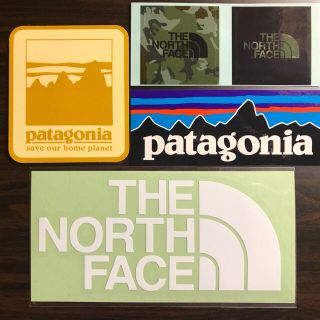 パタゴニア(patagonia)の★補強あり★新品未使用　ノースフェイス&パタゴニア　ステッカー5枚セット　白(その他)