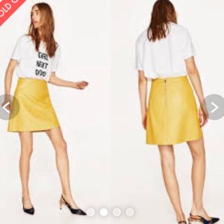 ザラ(ZARA)のレザー風スカート(ミニスカート)