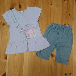 マザウェイズ(motherways)のマザウェイズ カットソー&ハーフパンツセット(Tシャツ/カットソー)