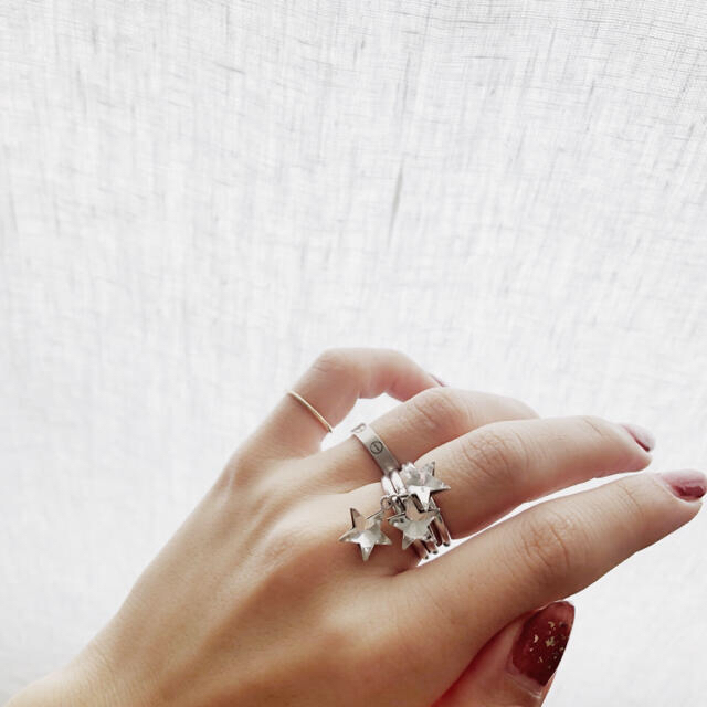 BEAMS(ビームス)のBEAMS ＊ three star bijou ring レディースのアクセサリー(リング(指輪))の商品写真