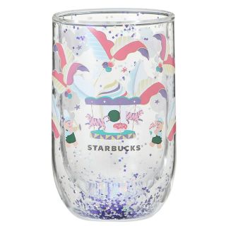 スターバックスコーヒー(Starbucks Coffee)のスターバックス★ 耐熱グラスコーヒーワンダーランド355ml★スタバ　グラス新品(グラス/カップ)