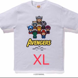 アベイシングエイプ(A BATHING APE)のBAPE MARVEL MILO AVENGERS TEE XL エイプ(Tシャツ/カットソー(半袖/袖なし))