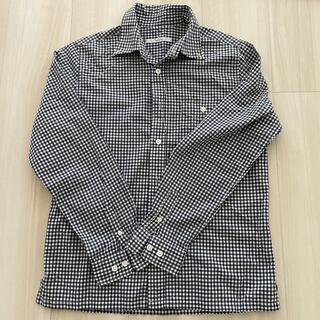 パーリッシィ(PAR ICI)のチェックシャツ紺(シャツ/ブラウス(長袖/七分))