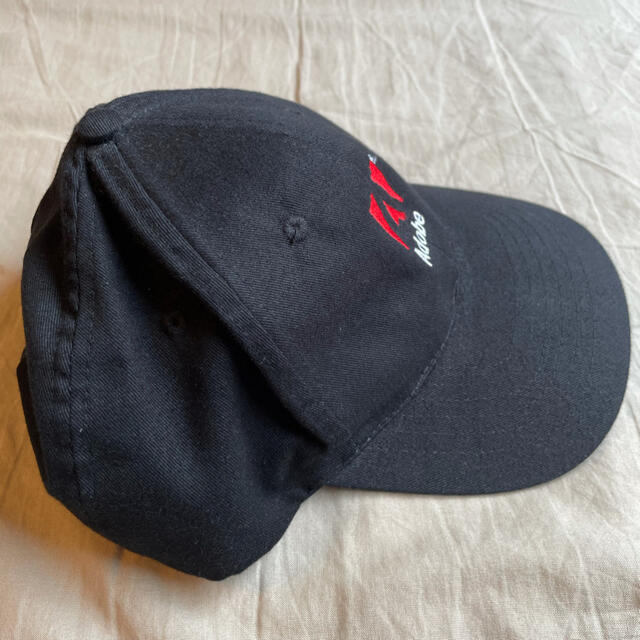 ART VINTAGE - 極美品 90s Adobe embroidered Logo Cap ブラック ART VINTAGE - 極美品 90s Adobe embroidered Logo Cap ブラック