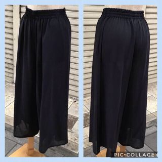 マックスマーラ(Max Mara)のマックスマーラ　♡ サマーウール　♡ ガウチョパンツ　♡ ネイビー　♡ 40(キュロット)