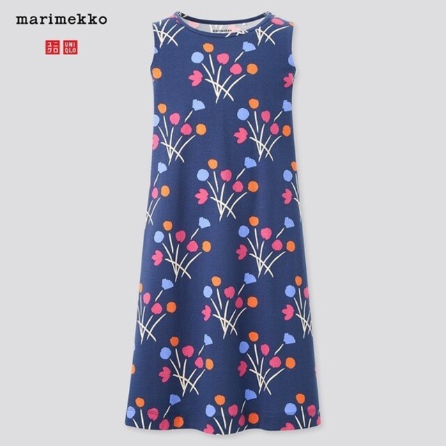 marimekko(マリメッコ)の140 marimekko　ユニクロ　日本未入荷　女の子　ワンピース キッズ/ベビー/マタニティのキッズ服女の子用(90cm~)(ワンピース)の商品写真