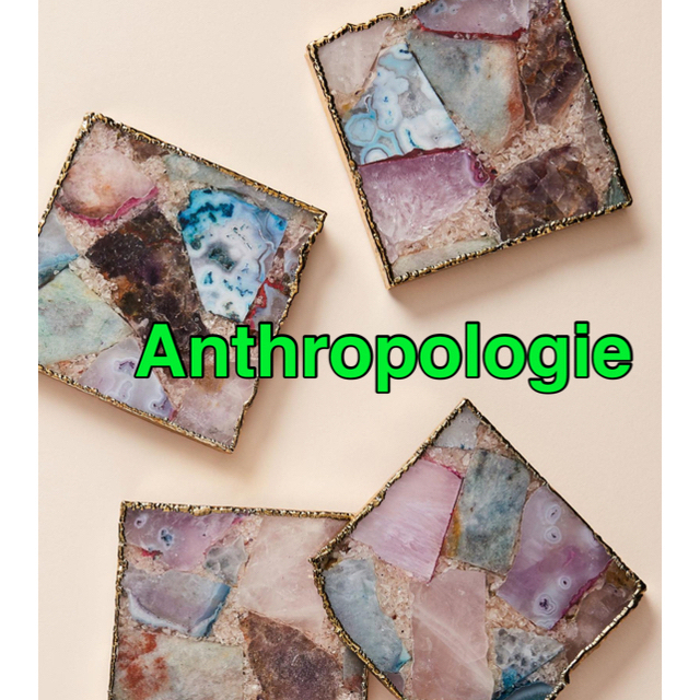 Anthropologie(アンソロポロジー)の在庫処分　天然石コースター　　アンソロポロジー　新品 インテリア/住まい/日用品のインテリア小物(置物)の商品写真