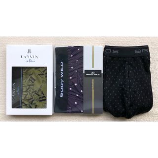 ランバンオンブルー(LANVIN en Bleu)のLANVIN＆BODY WILD＆BROS ボクサーパンツ Ｌ 3枚セット日本製(ボクサーパンツ)