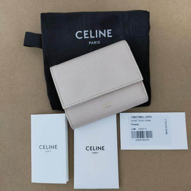 セール CELINE スモール トリフォールド カーフレザー 三つ折り 財布