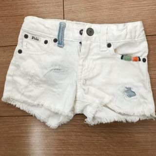 ポロラルフローレン(POLO RALPH LAUREN)のpolo ホワイトデニム　ショートパンツ　80 3T(パンツ)