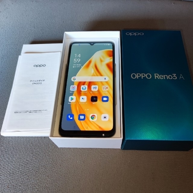 OPPO Reno3 A UQモバイル版　ブラック