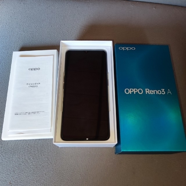 スマートフォン/携帯電話OPPO Reno3 A黒 UQモバイル版SIMフリー モバイルOK 美品