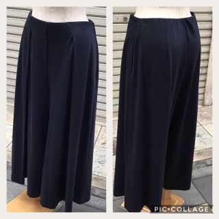 マックスマーラ(Max Mara)のマックスマーラ　♡ガウチョパンツ　♡ ネイビー　♡M(カジュアルパンツ)