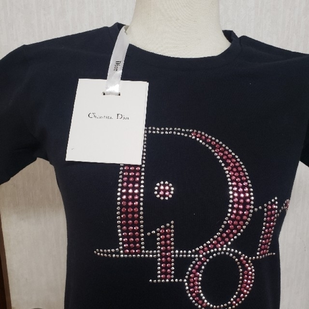 Christian Dior クリスチャンディオール　水色　ロゴ　Tシャツ　半袖