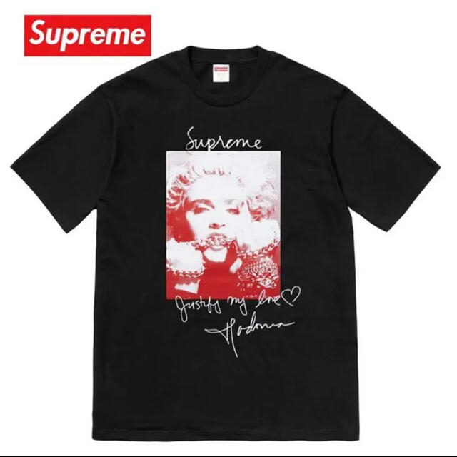 supreme18aw 立ち上げ Madonna Tshirt 黒 M-