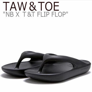 ニューバランス(New Balance)のNEW BALANCE TAW＆TOE FLIP FLOP BLACK Mサイズ(サンダル)