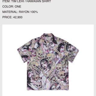 ワコマリア(WACKO MARIA)のWACKO MARIA TIM LEHI HAWAIIAN SHIRT XL(シャツ)