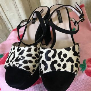 ザラ(ZARA)のZARA ハラコサンダル👡(サンダル)