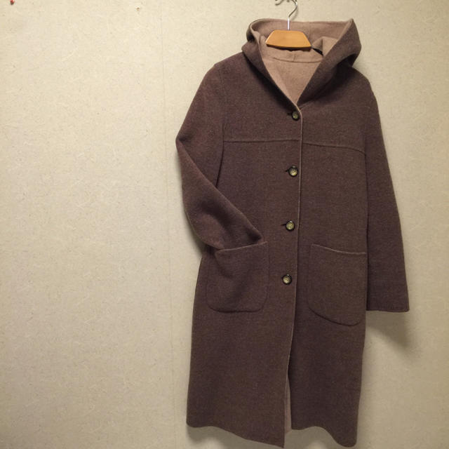 Crisp(クリスプ)のリバーシブル ナチュラルロングコート レディースのジャケット/アウター(ロングコート)の商品写真