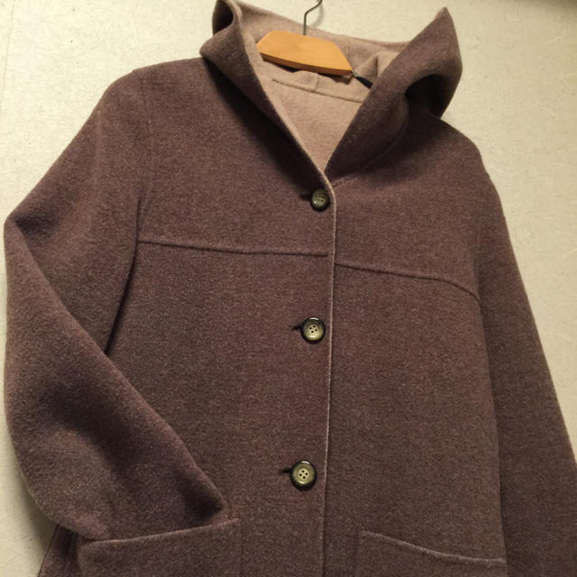 Crisp(クリスプ)のリバーシブル ナチュラルロングコート レディースのジャケット/アウター(ロングコート)の商品写真