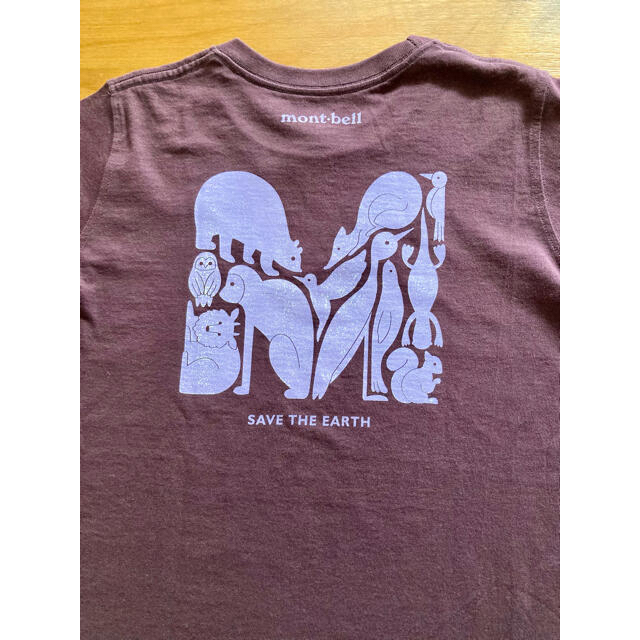 mont bell(モンベル)のmont-bell モンベル　Tシャツ　XS 女性用　子供　タグ付き レディースのトップス(Tシャツ(半袖/袖なし))の商品写真