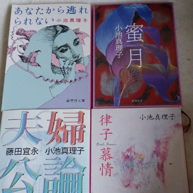 小池真理子作品 ／蜜月／律子慕情／あなたから逃れられない／夫婦公論 エンタメ/ホビーの本(文学/小説)の商品写真