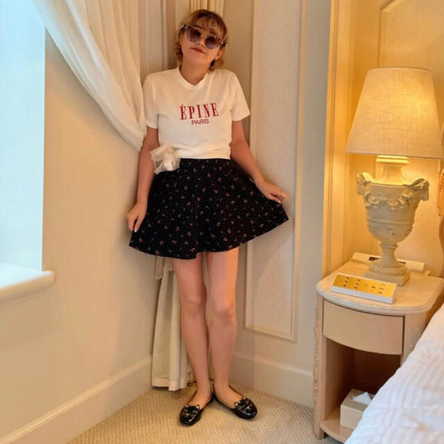 新品未使用！ ÉPINE PARIS embroidery tee レディースのトップス(Tシャツ(半袖/袖なし))の商品写真