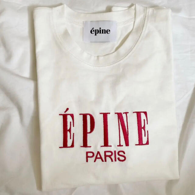 新品未使用！ ÉPINE PARIS embroidery tee レディースのトップス(Tシャツ(半袖/袖なし))の商品写真