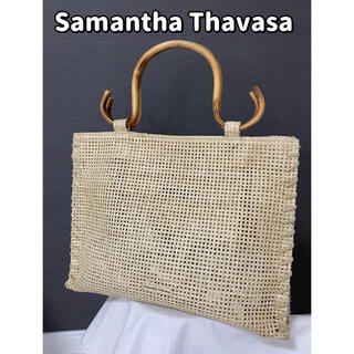 サマンサタバサ(Samantha Thavasa)のSamantha Thavasa サタンサタバサかごバッグ 夏 編み(かごバッグ/ストローバッグ)