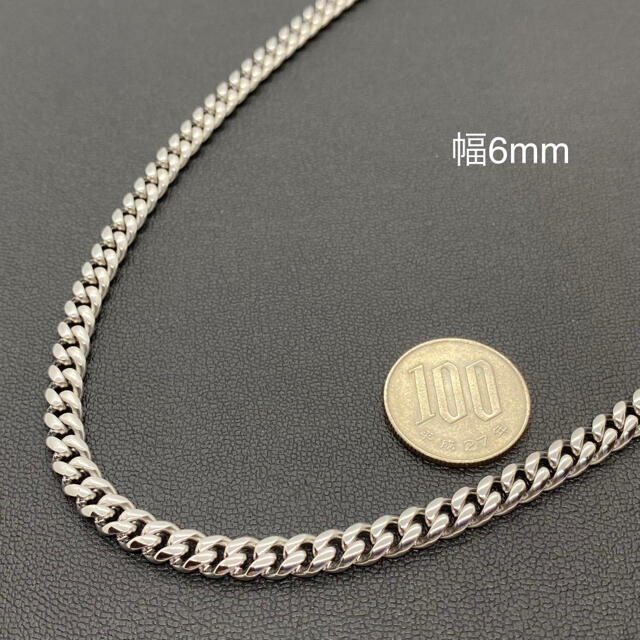 6mm x 22インチ WG仕上げ マイアミ キューバンリンク チェーンの 6mm x 22インチ WG仕上げ マイアミ キューバンリンク チェーンの