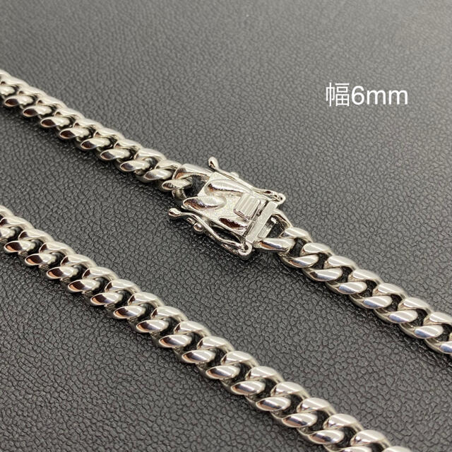 6mm x 22インチ WG仕上げ マイアミ キューバンリンク チェーンの 6mm x 22インチ WG仕上げ マイアミ キューバンリンク チェーンの