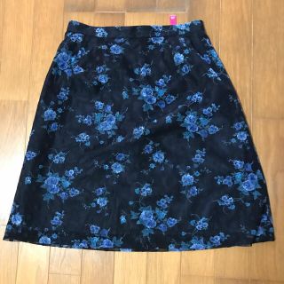 500円均一　レーススカート　ミニスカート　花柄スカート　ひざ丈スカート(ひざ丈スカート)