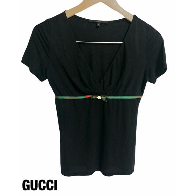 Gucci(グッチ)のグッチGUCCI 半袖　カットソー　シェリーライン　インターロッキング レディースのトップス(Tシャツ(半袖/袖なし))の商品写真