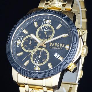 ヴェルサーチ(VERSACE)の【新品即納】ヴェルサス ヴェルサーチ 高級 メンズ腕時計 46mm クロノグラフ(腕時計(アナログ))