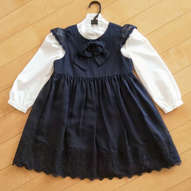 anyFAM(エニィファム)のワンピース ジャケット ブラウス 3点セット 120cm キッズ/ベビー/マタニティのキッズ服女の子用(90cm~)(ドレス/フォーマル)の商品写真