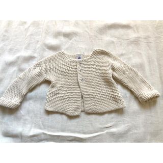 プチバトー(PETIT BATEAU)の70㎝　プチバトー　カーディガン　コットン100% (カーディガン/ボレロ)