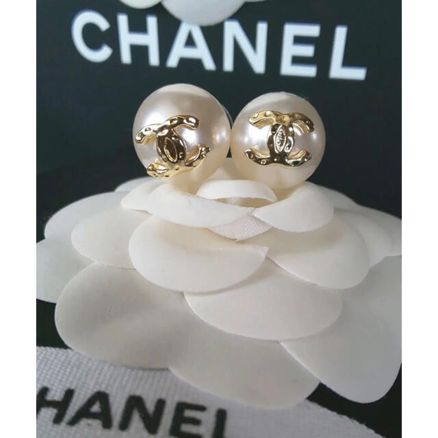 レッド系 CHANEL パール ピアス | ochge.org