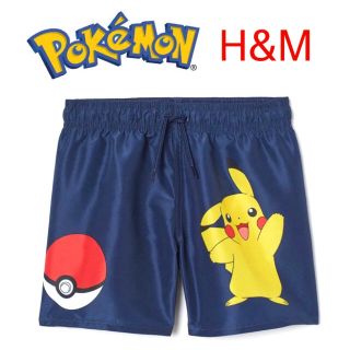 エイチアンドエム(H&M)の未使用H&Mポケモン水着スイムパンツ100センチ110センチ(水着)