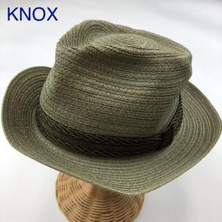 ノックス(KNOCKS)のKNOX ノックス 麦わら帽子 ストローハット カーキ 2084(ハット)