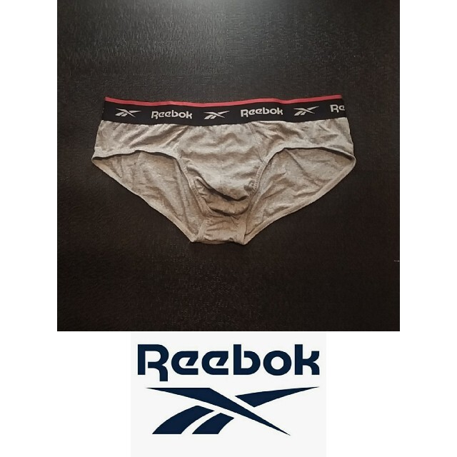 Reebok(リーボック)のReebok  メンズ　ブリーフ　スポーツタイプ グレー 海外L（国内L～XL） メンズのアンダーウェア(その他)の商品写真