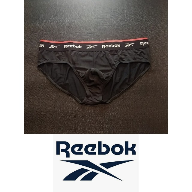 Reebok(リーボック)のReebok  メンズ ブリーフ スポーツタイプ ブラック 海外L（国内L～XL メンズのアンダーウェア(その他)の商品写真