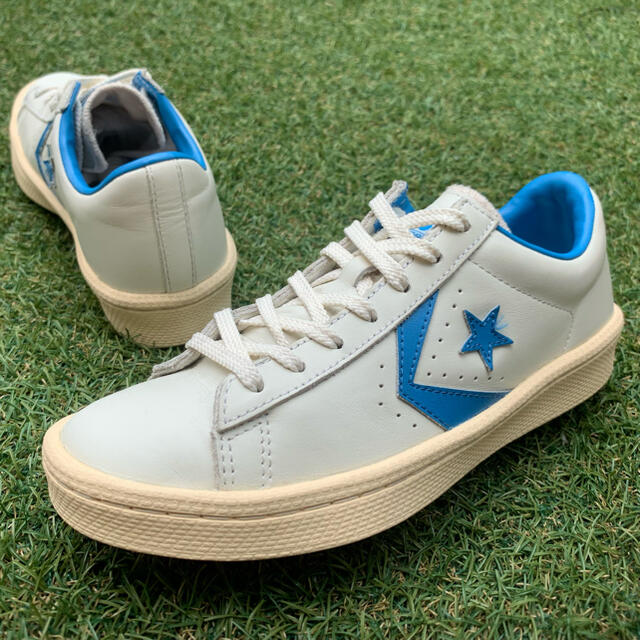 CONVERSE - 美品23.5 converse コンバース プロレザー OX 白青 CONVERSE - 美品23.5 converse コンバース プロレザー OX 白青
